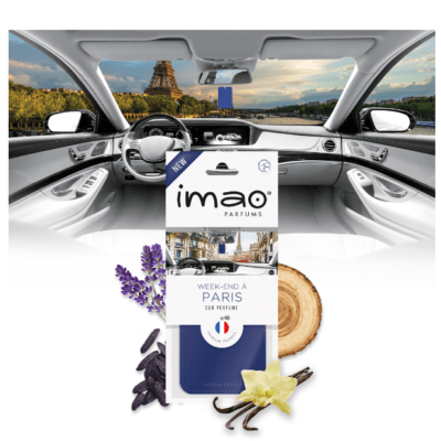 Scented Card Air Freshener, IMAO week end Paris | Car Home Office Room Toilet